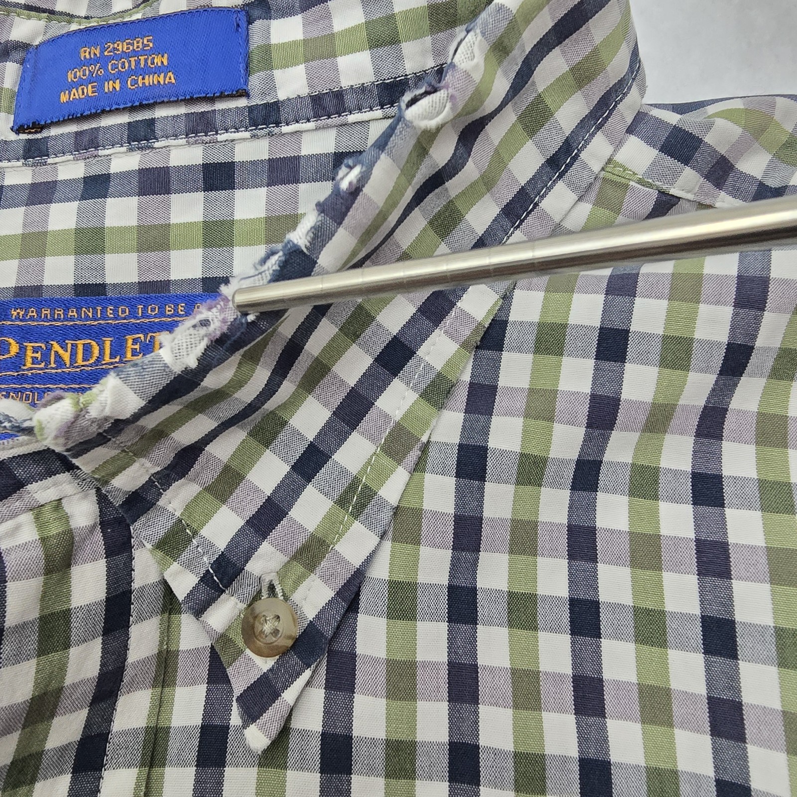 Pendleton Long Sleeve Button Down Plaid Shirt Men… - image 15