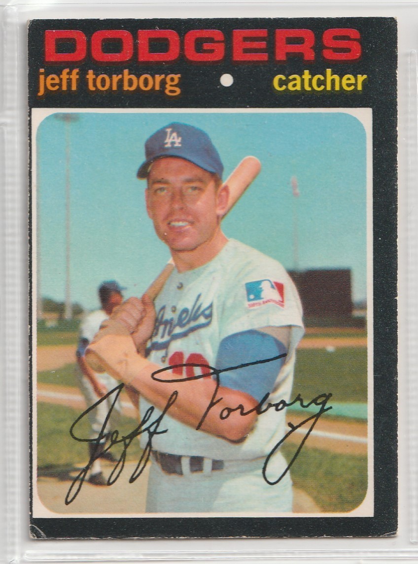 1971  O-Pee-Chee Baseball  #314 Jeff Torborg   Los Angeles Dodgers
