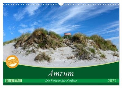 Amrum, die Perle in der Nordsee (Wandkalender 2027 DIN A3 quer), CALVENDO Monats