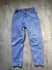 VTG Lee Mom Jeans Women Blue 80s Union Made in USA Workwear Acid Wash 14
