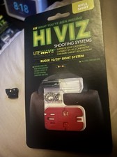 Hiviz Ruger 1022 .rifle Fiber Optic Front Sight Rear Marbles Sight Hiviz Ruger 1022 .rifle Fiber Optic Front Sight Rear Marbles Sight
