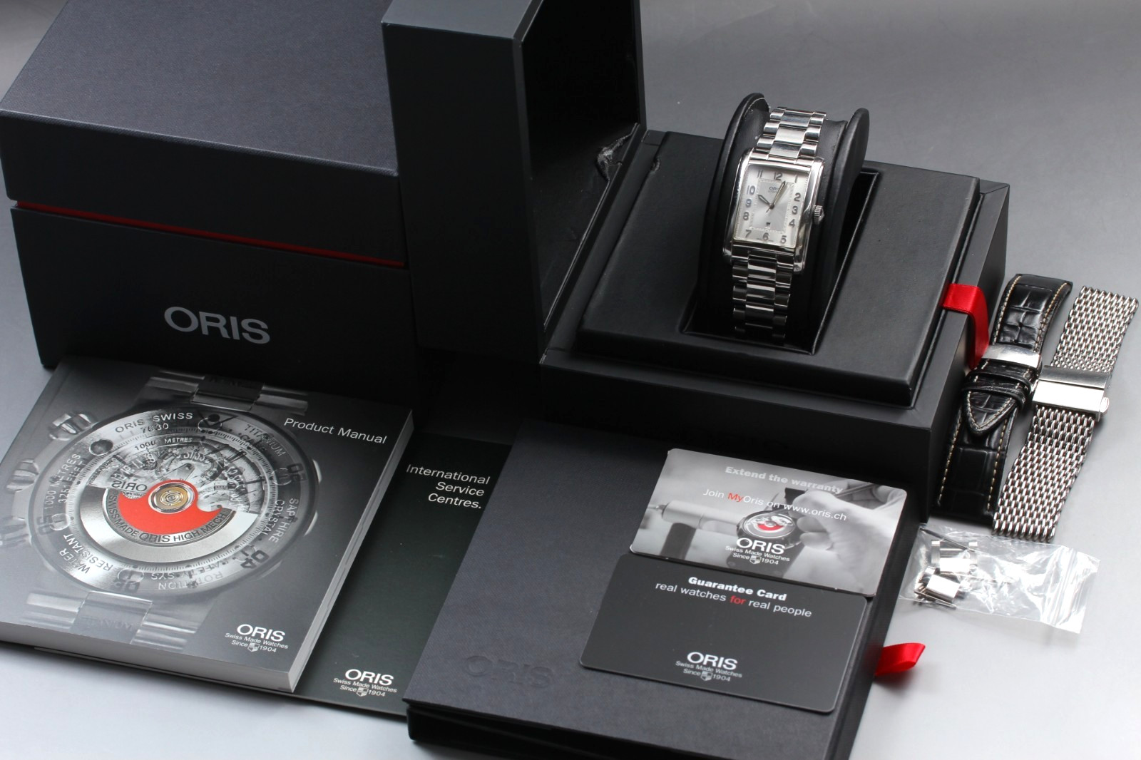 【NEAR MINT】 ORIS 7693 Rectangular Silver Dial Aut… - image 2