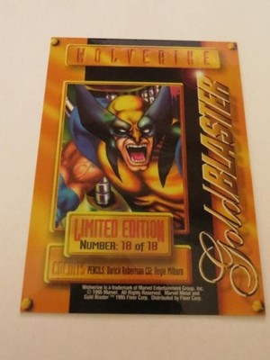 1995 Marvel メタルケーブルゴールドブラスター 1995 Marvel Metal Wolverine GOLD Metal Blaster PSA 7 | ANIMATION