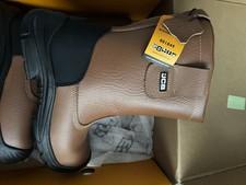 JCB Brown Leather Apollo Rigger Safety Boots Steel Toe Cap Uk Size 7
