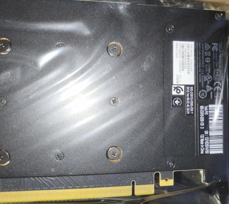 NVIDIA Tesla P40 GPU 24GB GDDR5 PCI-E AI Deep Learning - Immagine 4 di 4