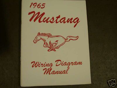 1965 Ford Mustang Wiring Diagram Manual | eBay