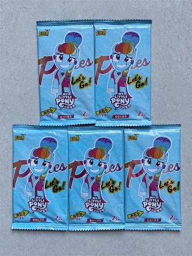 Tarjetas coleccionables de colección de anime Kayou My Little Pony CCG selladas 5 paquetes = 25 tarjetas - Imagen 3 de 4