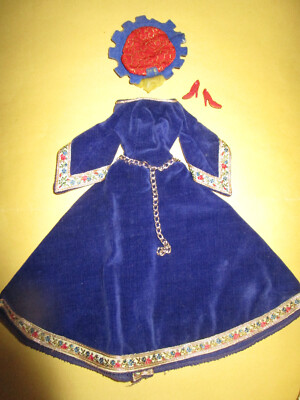480) ALTES VINTAGE BARBIE OUTFIT DRESSED BOX DOLLS GUINEVERE #873 MATTEL 1964