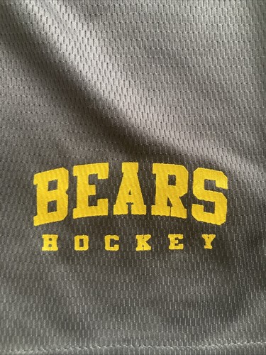A4 Boys Black Athletic Shorts S Youth Bears Hockey Drawstring - Picture 2 of 8