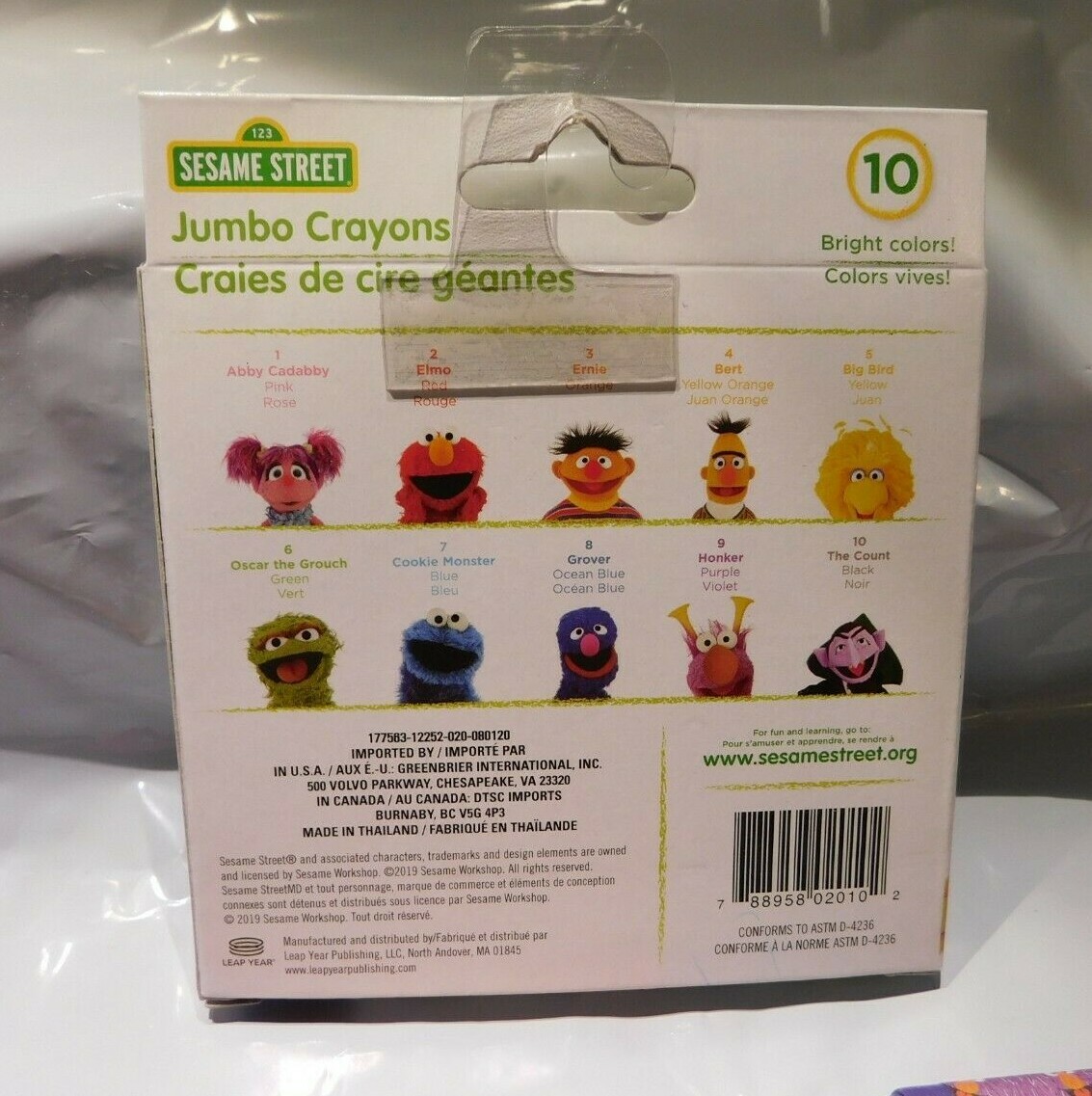 Sesame Street Elmo Coloring Book 123 Play With Me 10 Jumbo Crayons