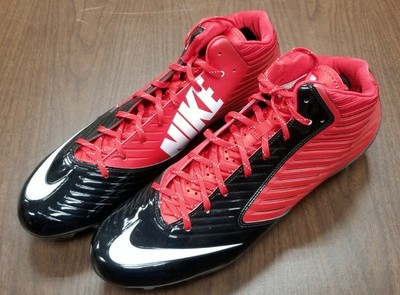 black and red nike vapor cleats