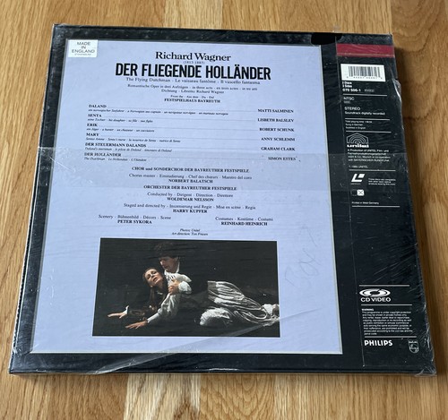 Richard Wagner Der Fliegende Hollander (Laserdisc Box Set) New Sealed - Picture 2 of 2
