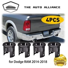 4-pc Parking Sensors Housing Bezel for 14-18 Dodge Ram 1500 - Bumper Parking Aid