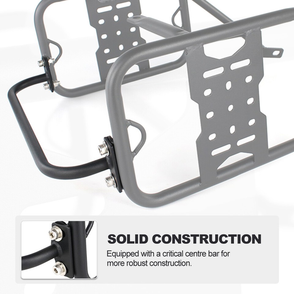 Rear Luggage Rack & Side Saddlebag Support Rack Fit For Yamaha TW200 ...
