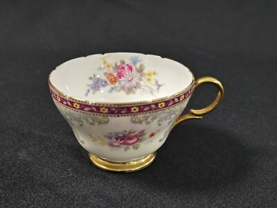 Shelley Georgian Tea Cup With Gold Trim Beautiful! Numbered and Signed!