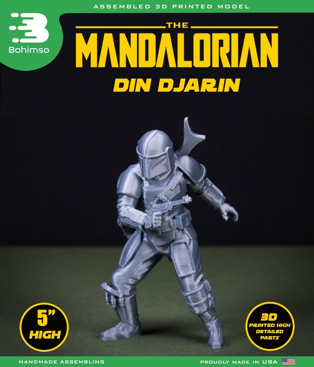 Mandalorian Din Djarin Figure 3d Print The Mandalorian Series | eBay