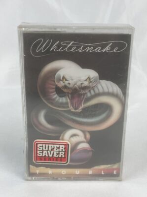 WHITESNAKE Cassette Tape Trouble (1978) Factory Sealed New Hype Sticker Lie Down