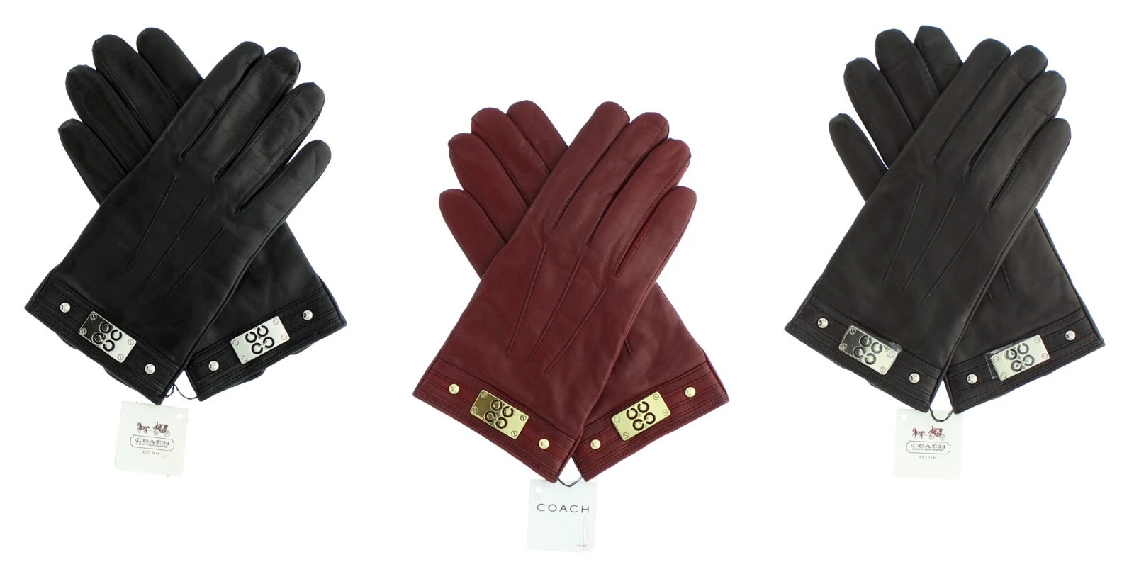 Coach Leather Gloves Women's 82045, Cashmere Lined Gloves, MSRP $128
Opens in a new window or tab