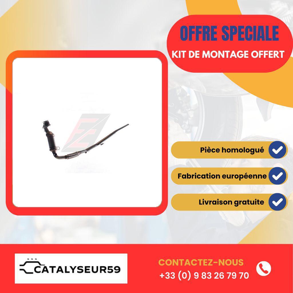 Catalyseur d'échappement durable pour Ibiza 1.2 TSI 8V essence en acier inoxydable