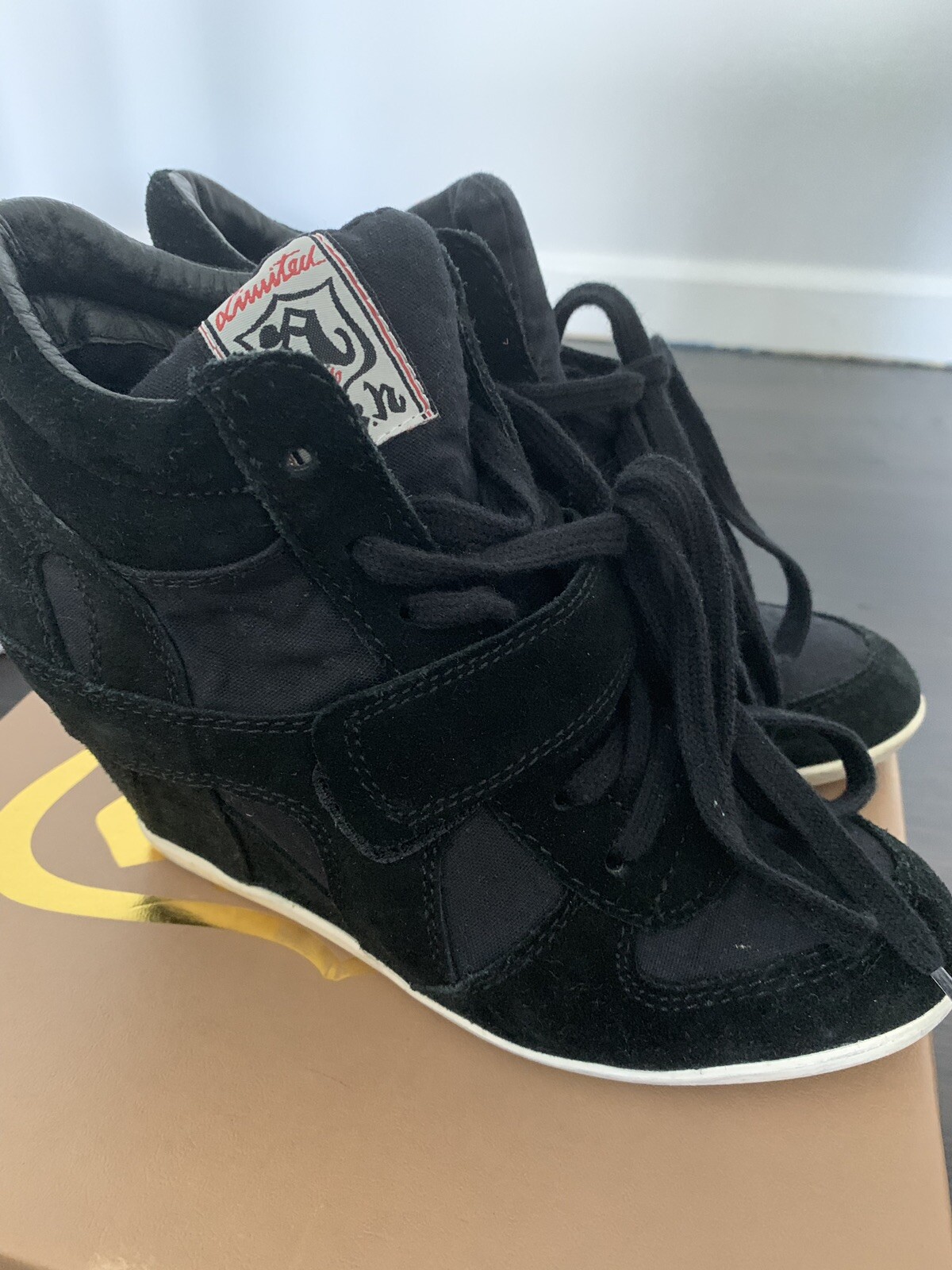 ash bowie mesh wedge sneakers