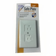 MOMMY S HELPER SAFE PLATE COVER STANDARD WHITE OUTLET SAFETY Set Of 3