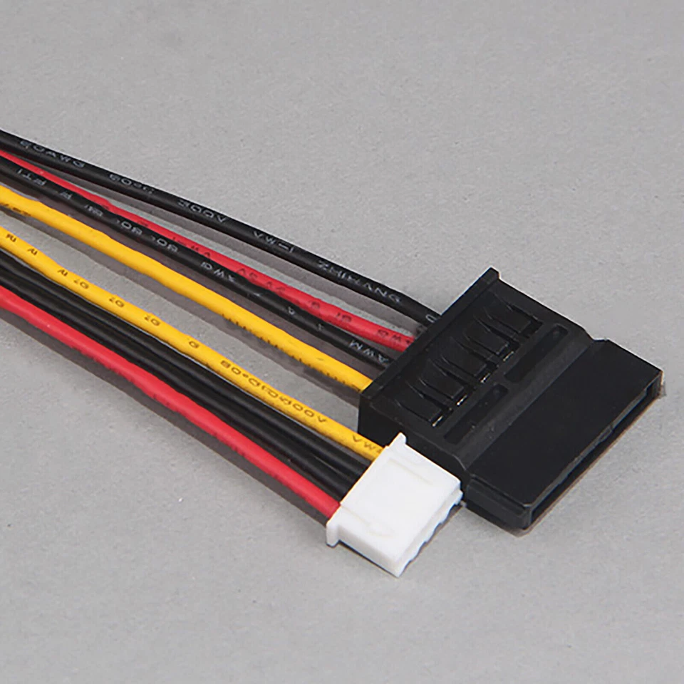 SATA 15 Pin Female to 4 Pin Floppy FDD Female Jack Power Connector Cable 30cm - Image 3 of 4