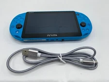 SONY PlayStation PS Vita PCH-2000ZA23 Aqua Blue Console Wi-Fi model Exc
