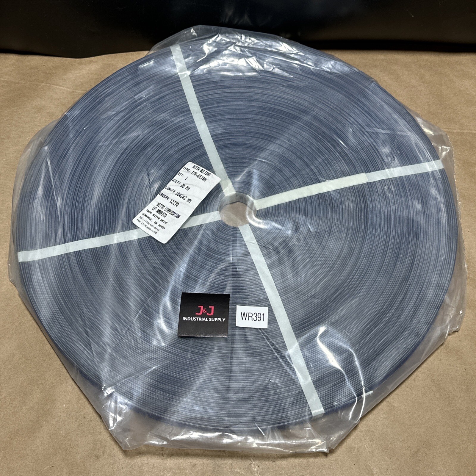 BRAND NEW NITTA BELTING TTP8E18N Blue Conveyor Belt 20mm Width, 104m