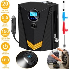 150PSI Car Air Tire Pump Portable Inflator Compressor Digital Electric Auto 12V