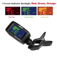 Aroma AT-200D Bass Guitar Ukulele Tuner Color Screen Digital Clip On