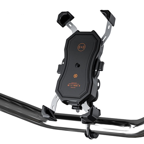 Soporte ajustable para motocicleta USB carga rápida soporte de carga inalámbrica - Imagen 2 de 12