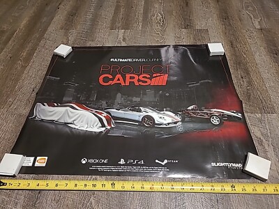Project Cars Game 4 Poster 27.5'' x 22'' , Does Have Small Tears And Flaws 