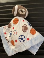 Baby Security Blanket Carter s Football Blue B13