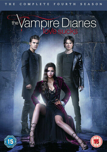 dvd the vampire diaries - love sucks - diários do vampiro - 4º temporada -  5 discos - originais