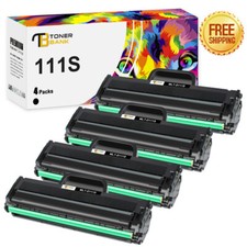 4 Pack MLT-D111S Toner Cartridge Black For Samsung Xpress M2020W M2070FW Printer