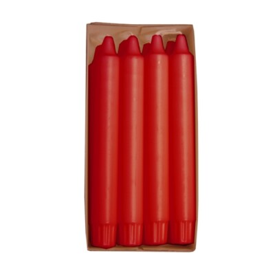 80 Red Crown Candles Ø 2.4 cm 20 cm 100% Stearin Candles Candle Papstar
