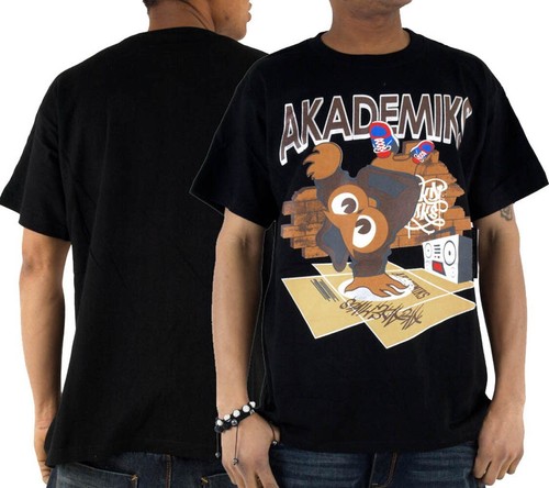 Akademiks Men's T-Shirt Hip Hop Streetwear Graphic Tee Vintage Style 90s Urban - Picture 11 of 15