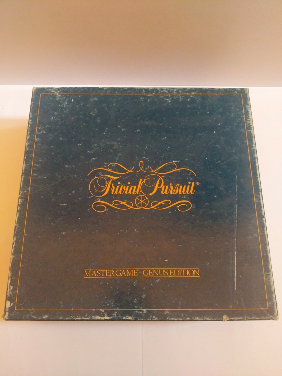 Vintage Trivial Pursuit Master Game Genus Edition | eBay