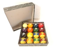 Vintage Aramith Resin 2 1/4" Billiard Pool Balls Full Set of 16 Made in Belgium