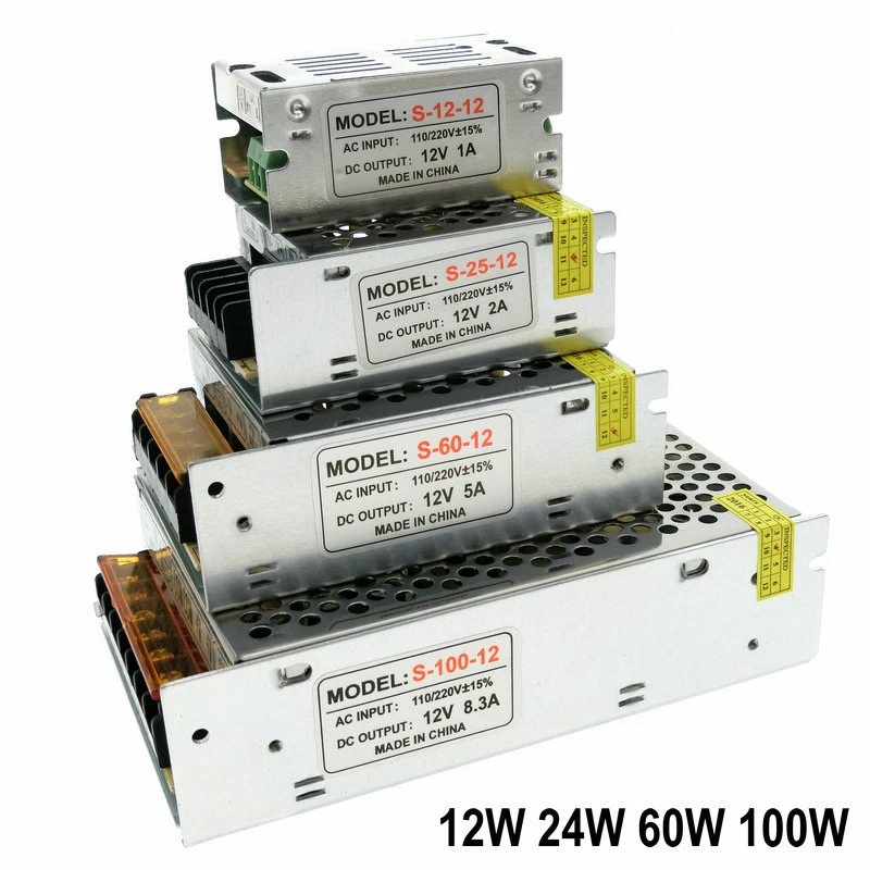 Lighting Transformers DC12V Driver for LED Strip Power Supply 60W 100W 200W 300W - Image 2 of 4