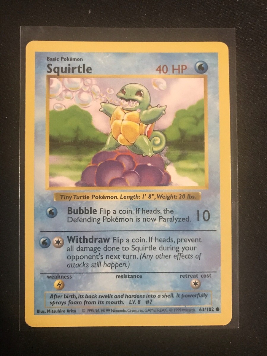 squirtle pokemon card value 63/102 - (63/102) [1W] Withdraw Squirtle #63 Prices | Pokemon