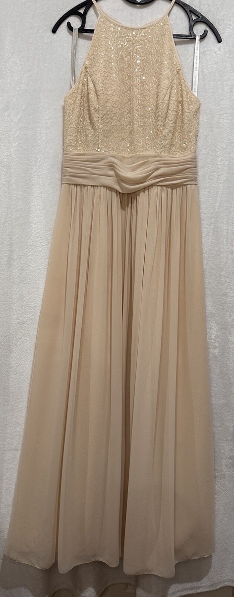 beige shell dress Dress To Beige Shell Waisted Midi Dress Beige Shell / XL main image 1