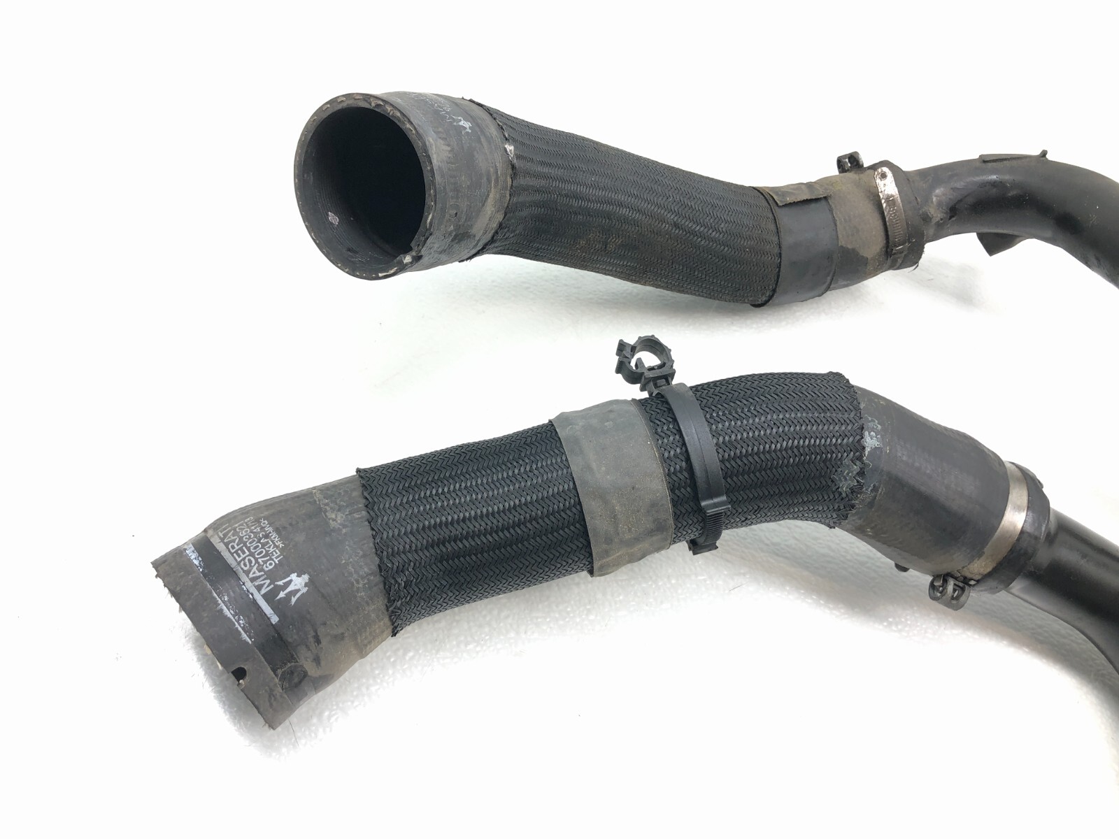 2014-2017 MASERATI GHIBLI S Q4 FRONT TURBO INTERCOOLER HOSE TUBE X2 OEM.