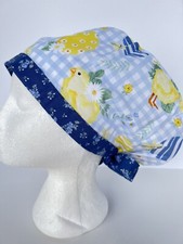 Easter     Surgical Cap Nurses Scrub Hat Womens USA     Made 100 Cotton