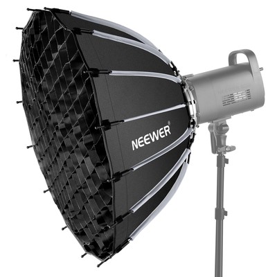 NEEWER 55cm Parabolic Softbox Quick Set up Folding&Diffusers/Honeycomb Grid/Bag