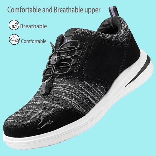 Men's Walking Shoes Diabetic Swollen Feet Arch Support Plantar Fasciitis Shoes - Afbeelding 14 van 17