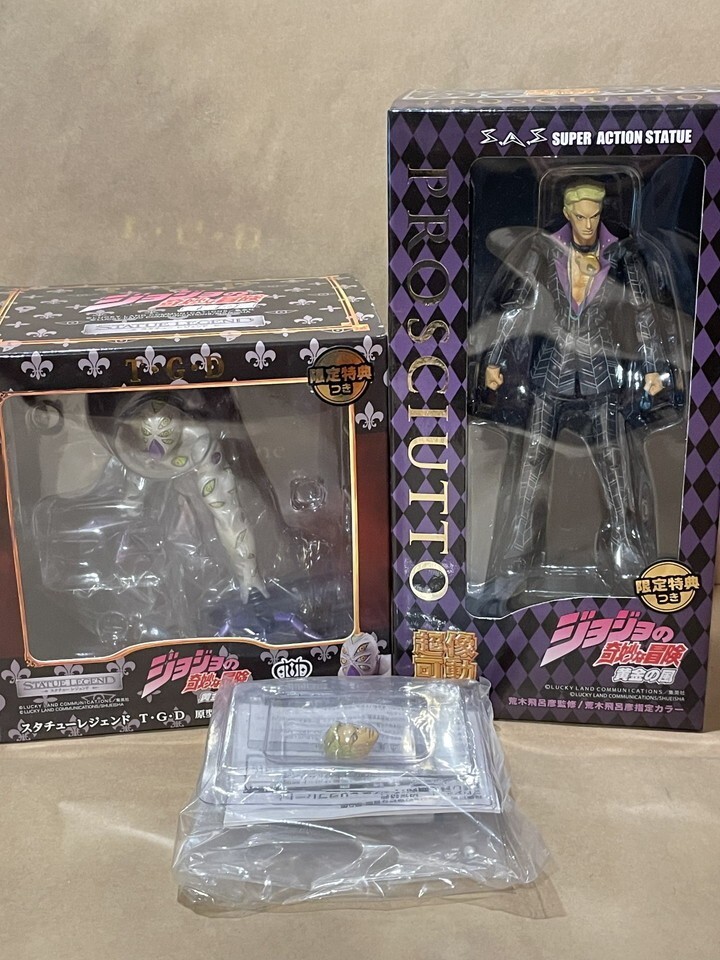 JoJo's Bizarre Adventure Super Acción Prosciutto Estatua Leyenda CONJUNTO con Bono