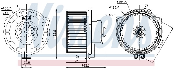 87107 NISSENS Interior Blower for MERCEDES-BENZ
