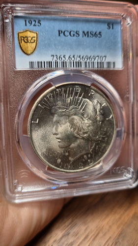 1925 PCGS Silver Peace Dollar MS65 MS-65 - Video 1 of 1