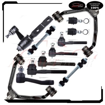 Fits for 97-03 Ford F150 F-150 4WD 12 Set Front Control Arm Tie Rod Ends Kit